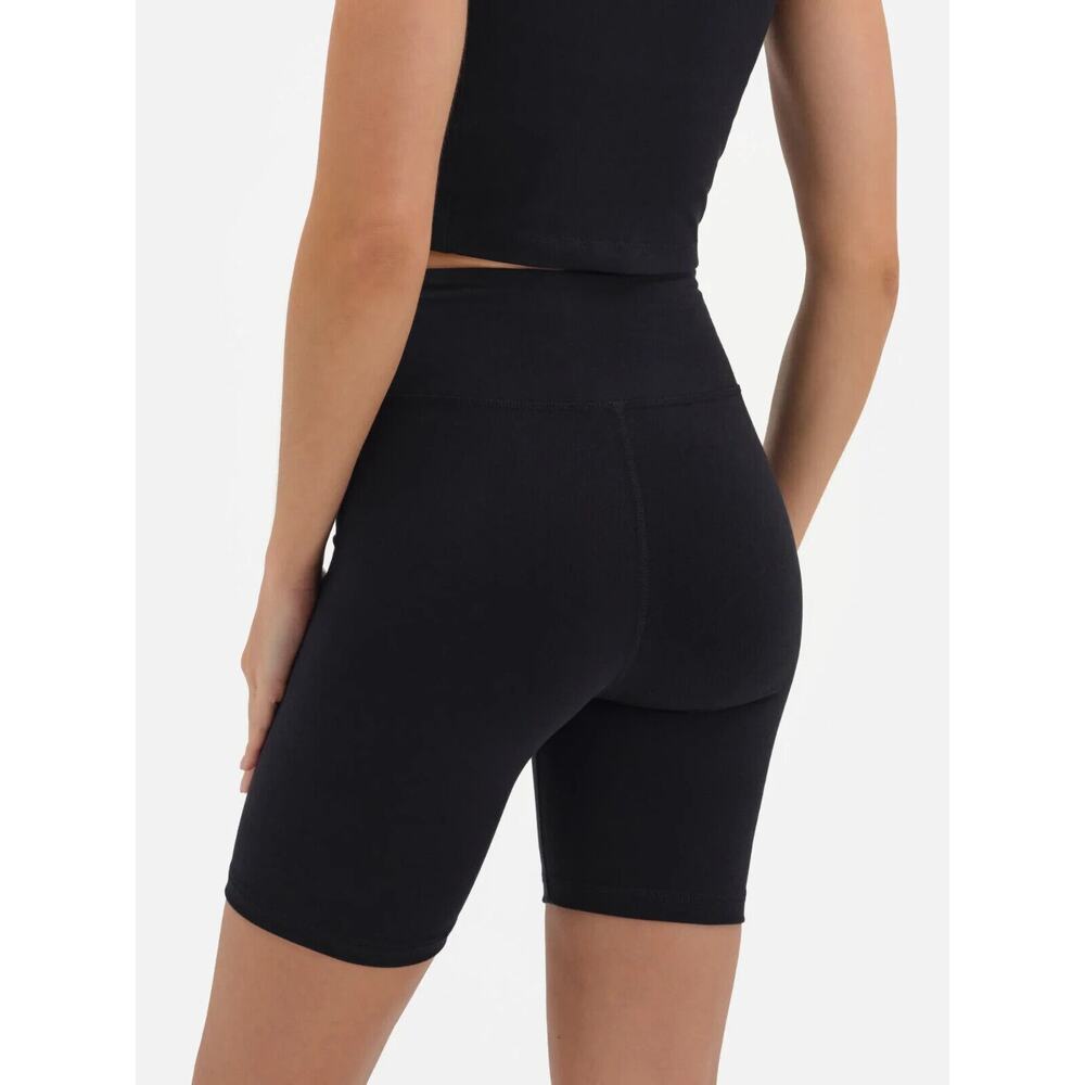 Mate The Label Organic‎ Stretch Biker Short Size  $68 NEW BLACK - Picture 3 of 4